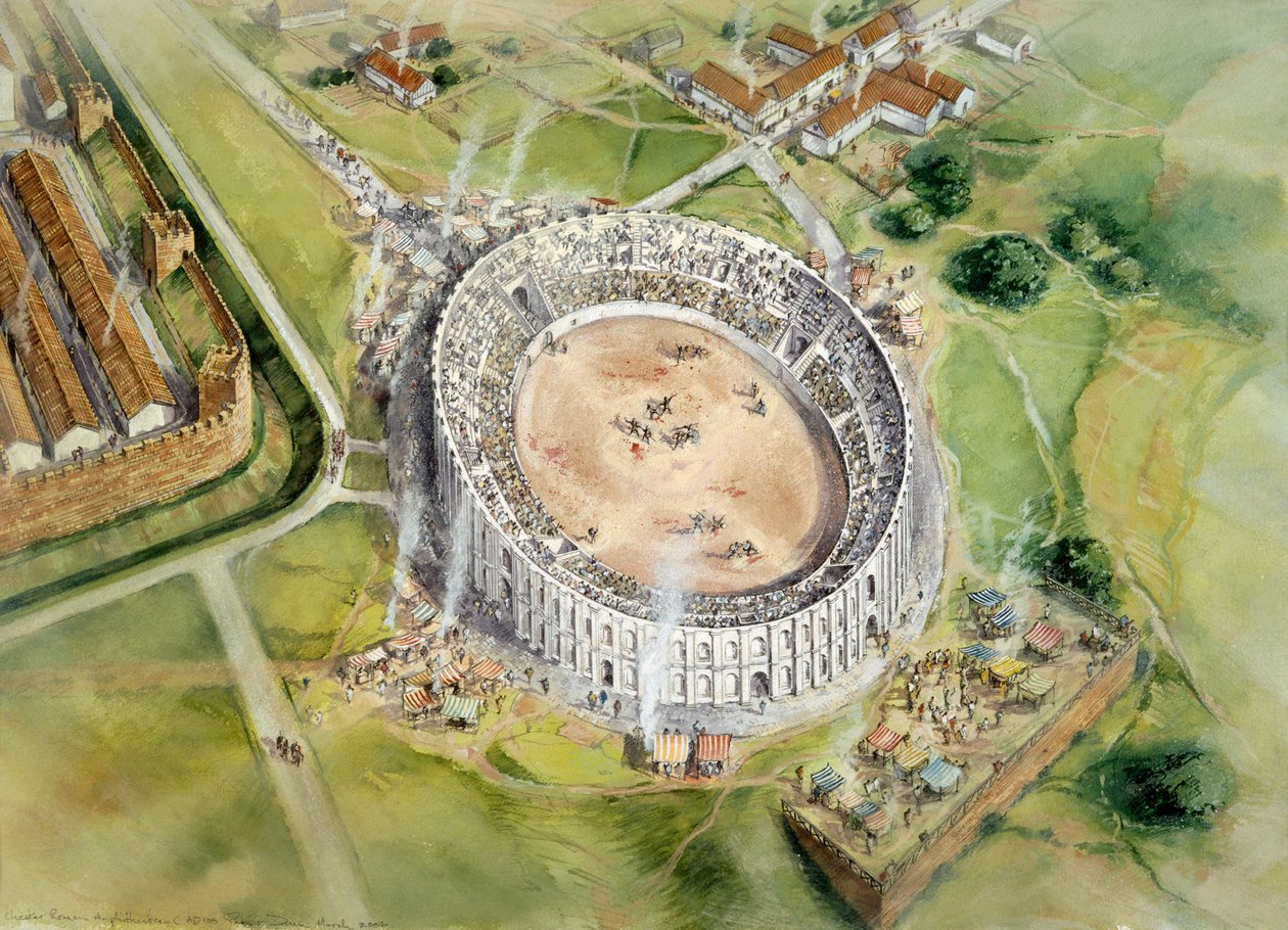 Chester Roman Amphitheatre, c2nd century, c1990-2010 av Peter Dunn