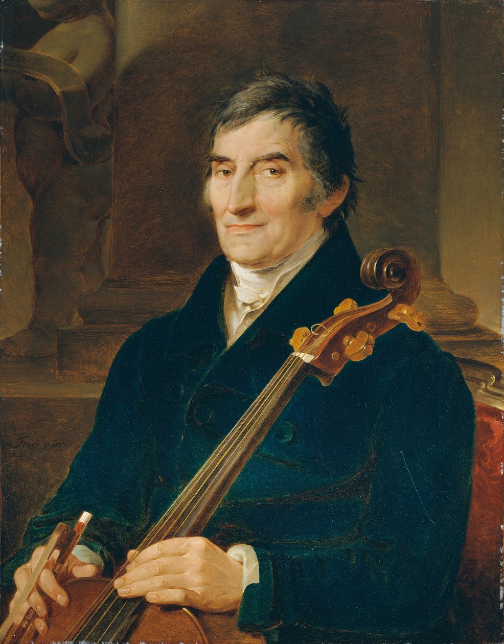 Cellisten Franz Wödl av Peter Fendi