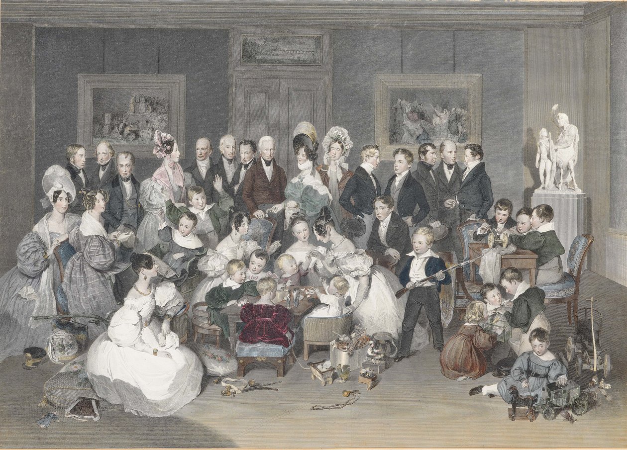 Den østerrikske keiserfamilien i 1834, 1834. av Peter Fendi