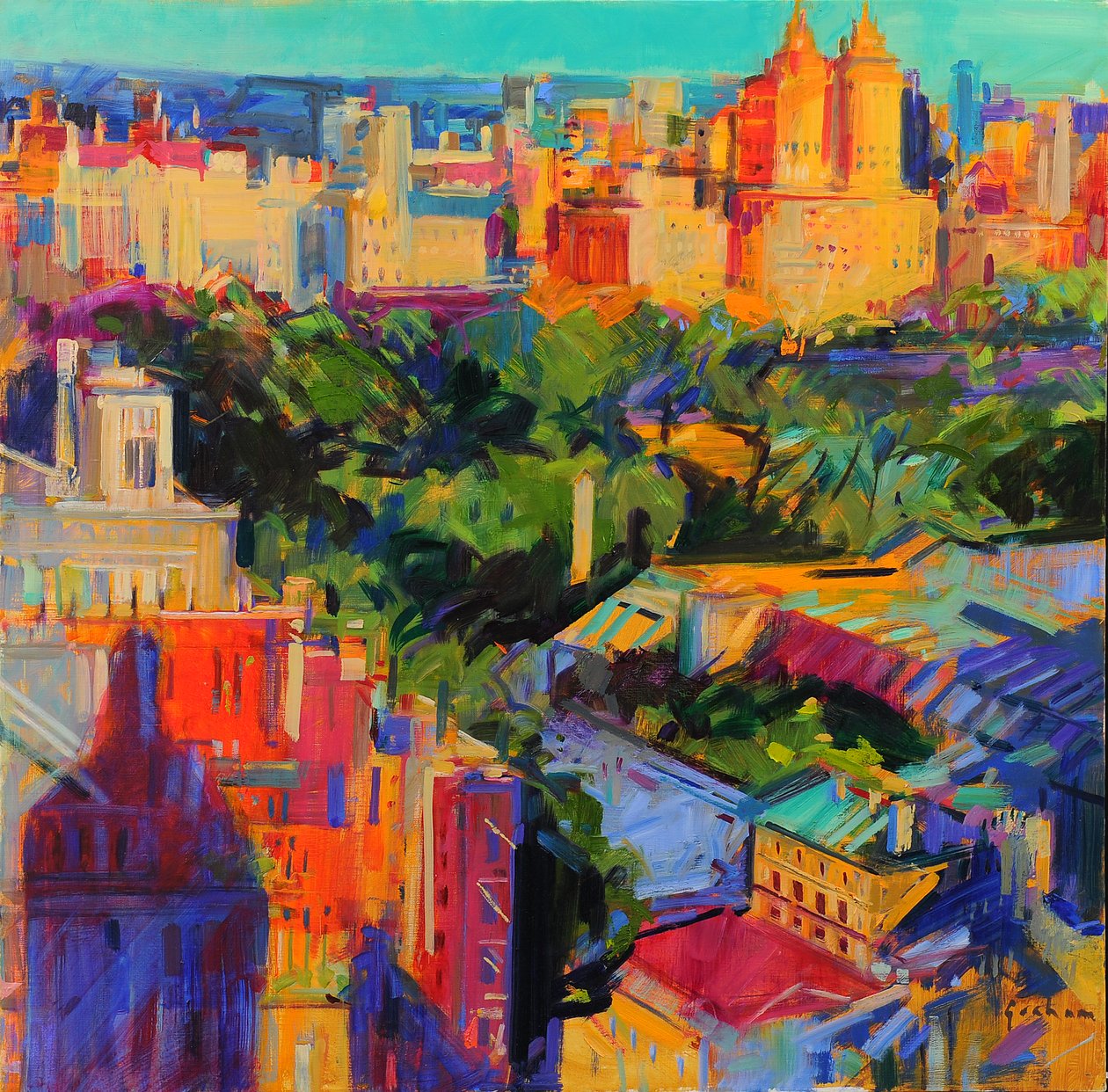 Over Central Park av Peter Graham (Contemporary)