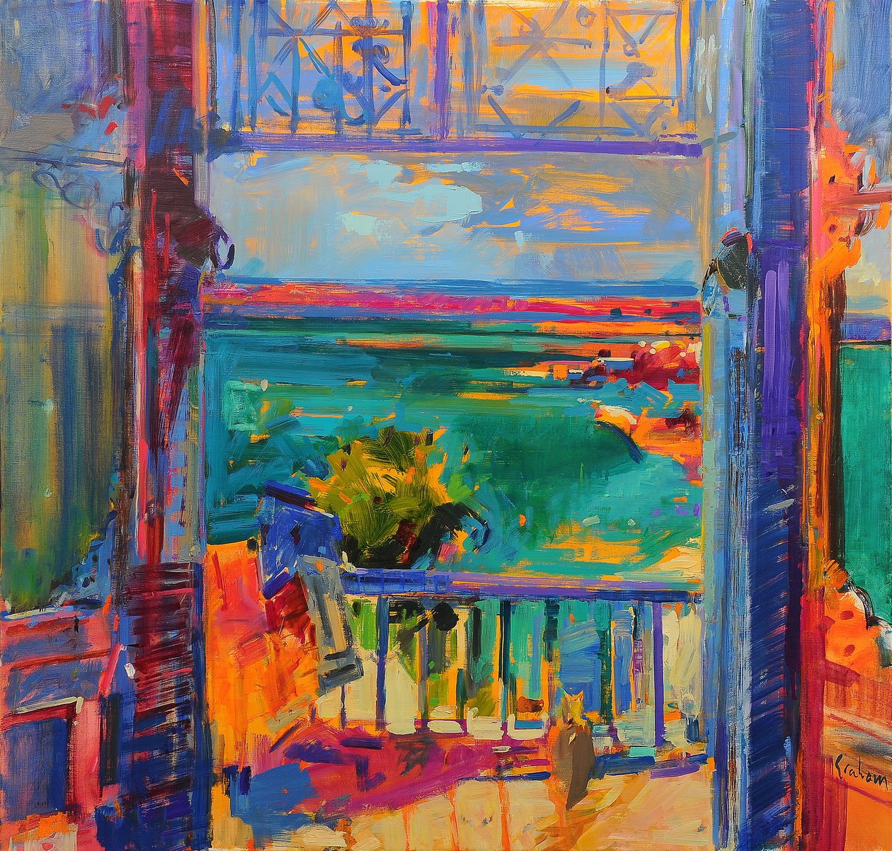 Paradisets balkong av Peter Graham (Contemporary)