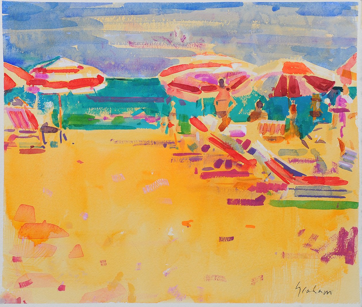 Ocean Beach av Peter Graham (Contemporary)