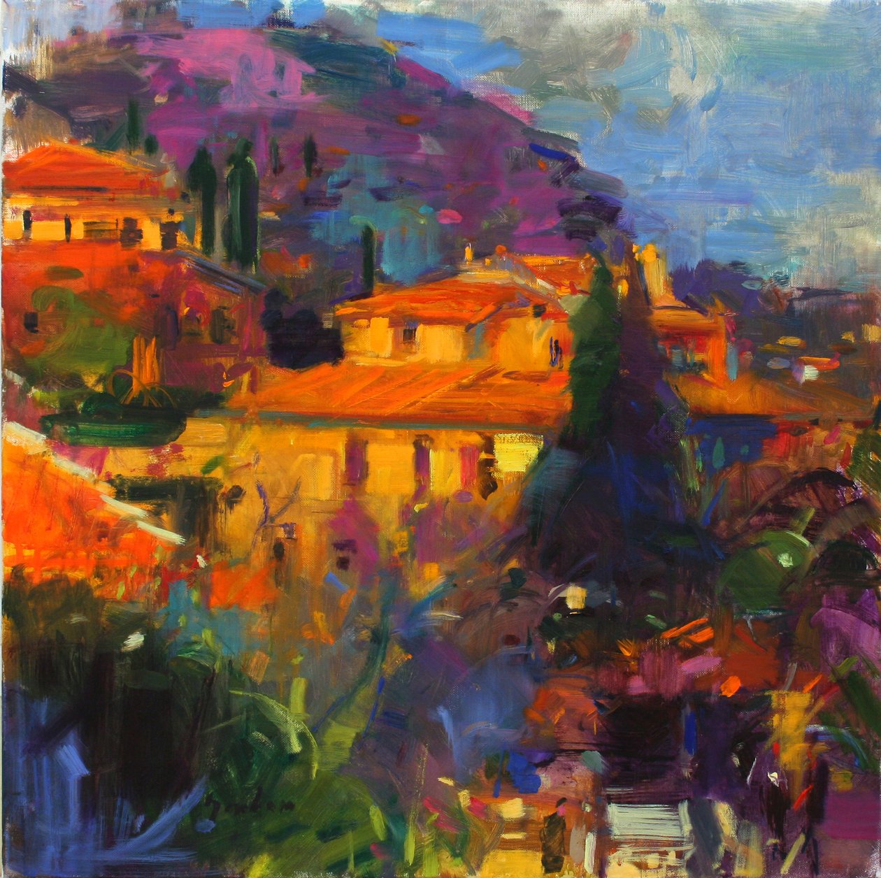 St Paul de Vence av Peter Graham (Contemporary)