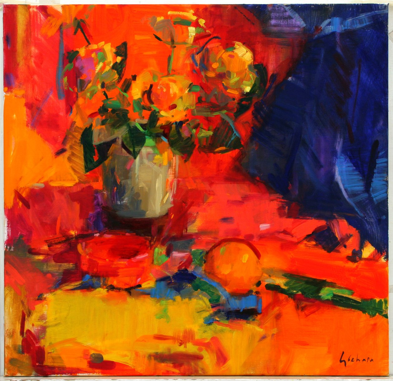 Sommerbord av Peter Graham (Contemporary)