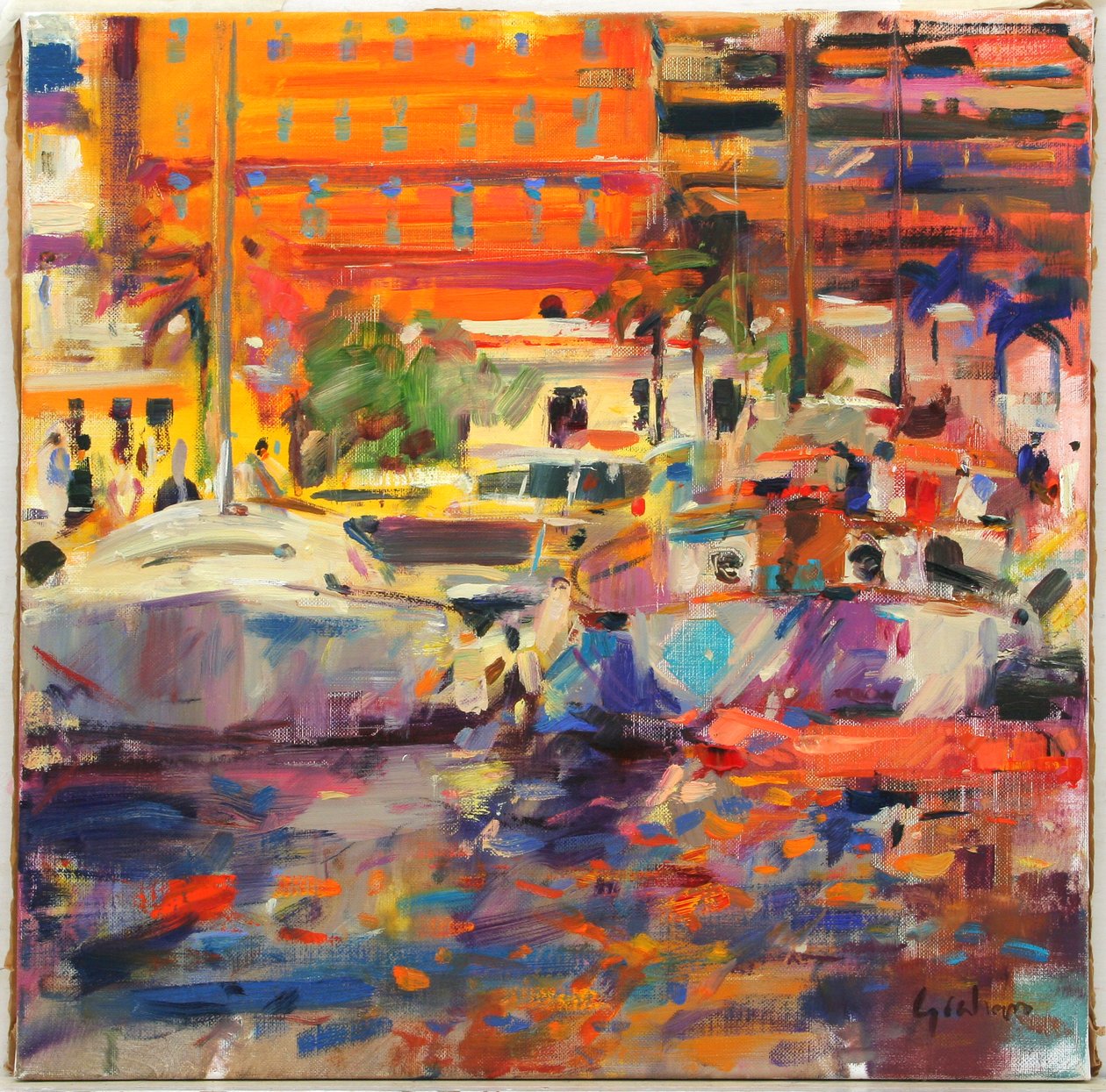 Rivieraen ved Menton av Peter Graham (Contemporary)