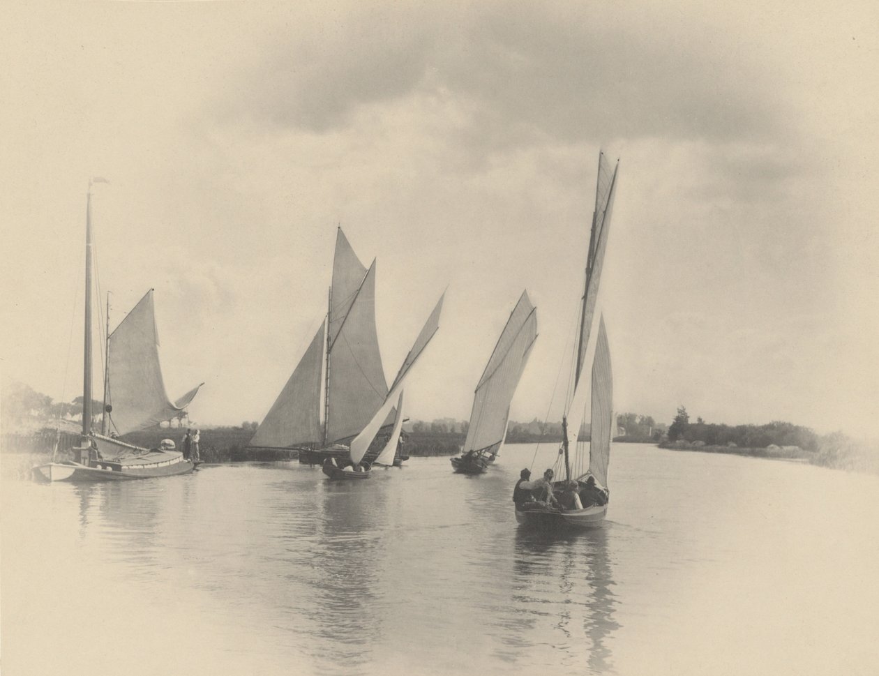 En seilkamp på Horning av Peter Henry Emerson
