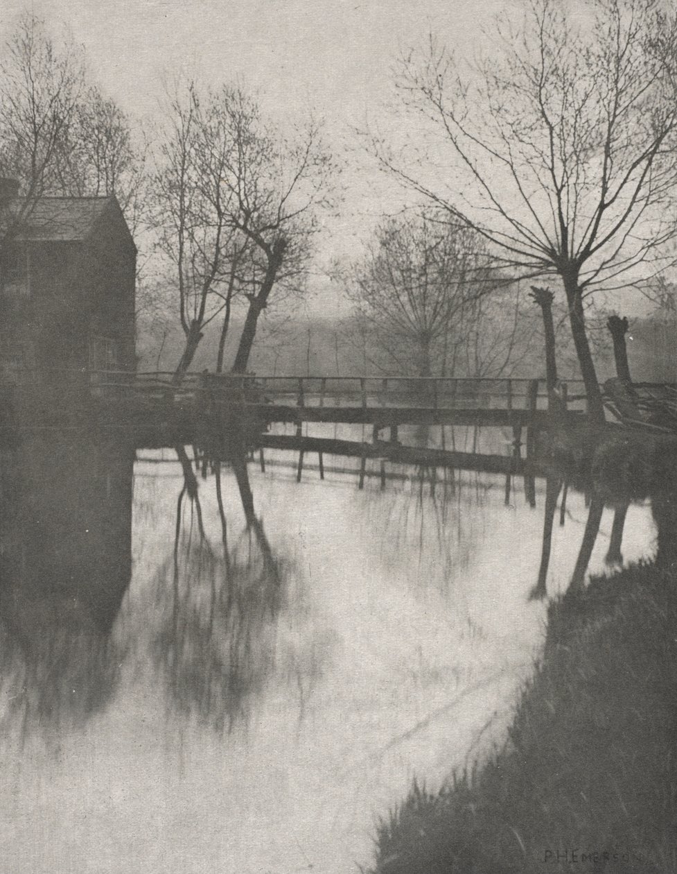 Gangbro nær Chingford av Peter Henry Emerson