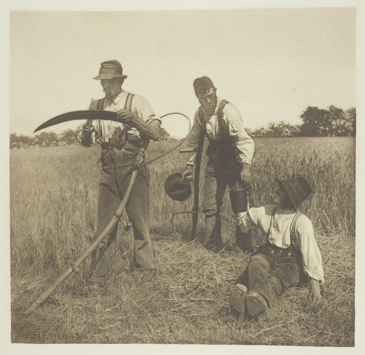 In the Barley-Harvest (Suffolk) av Peter Henry Emerson