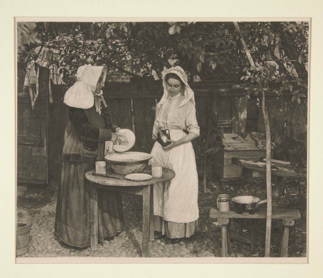 Mrs. Peck og Mary Critten av Peter Henry Emerson