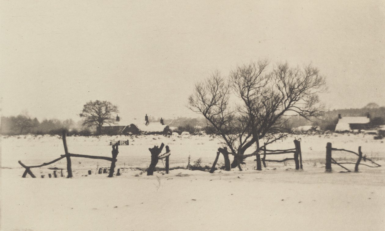 De snødekte myrområdene av Peter Henry Emerson