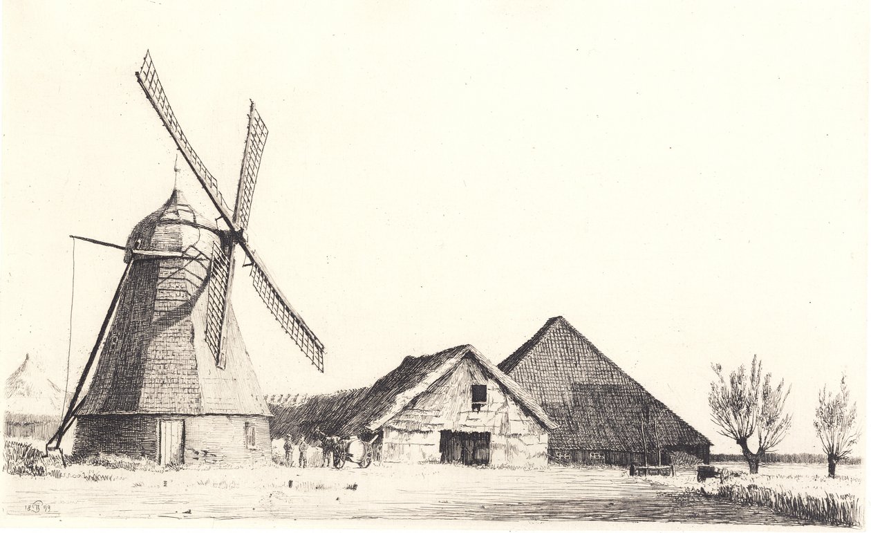 Kvern og teglverk av Peter Vilhelm Ilsted