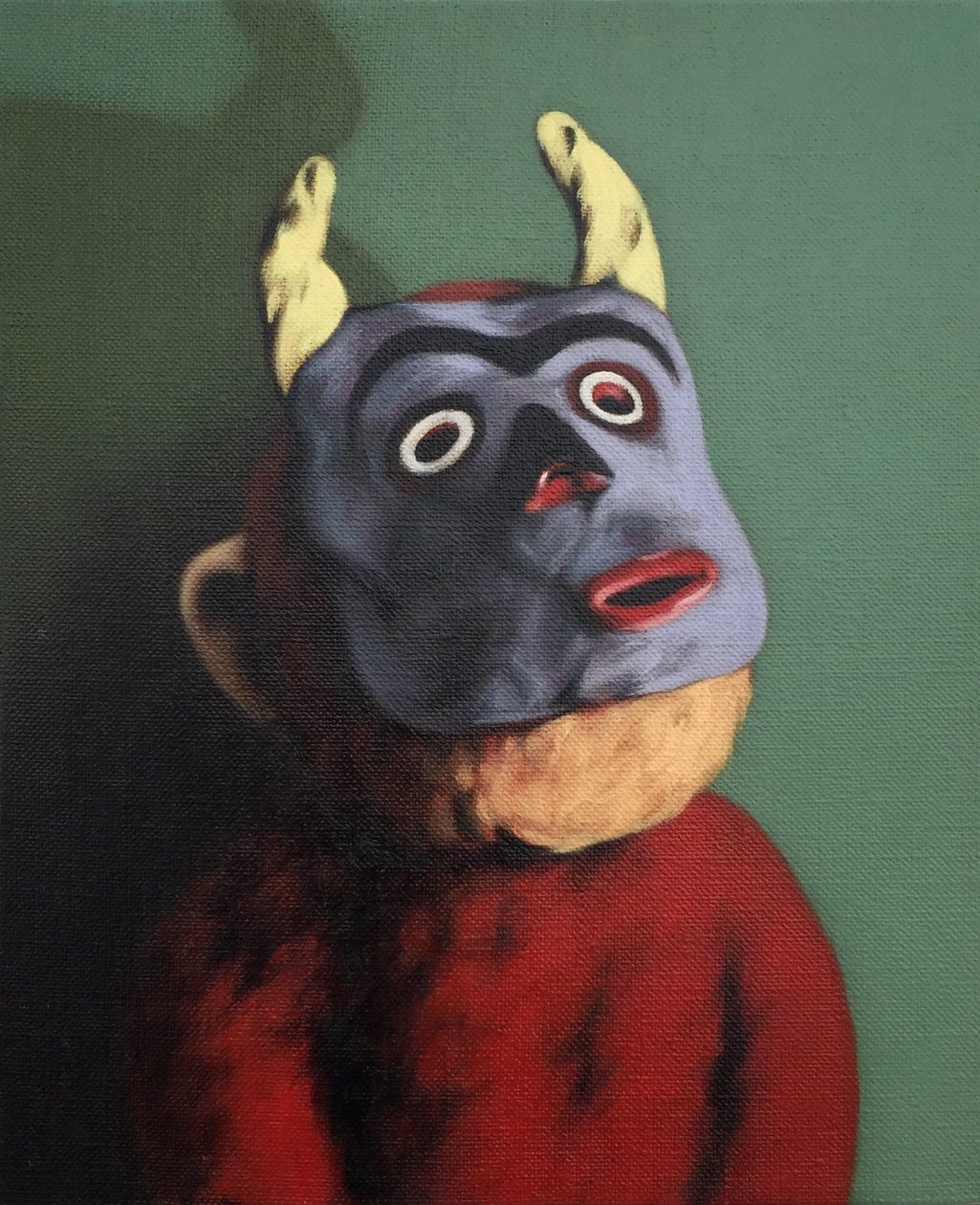 Monkey in Cow Mask, 2005 av Peter Jones