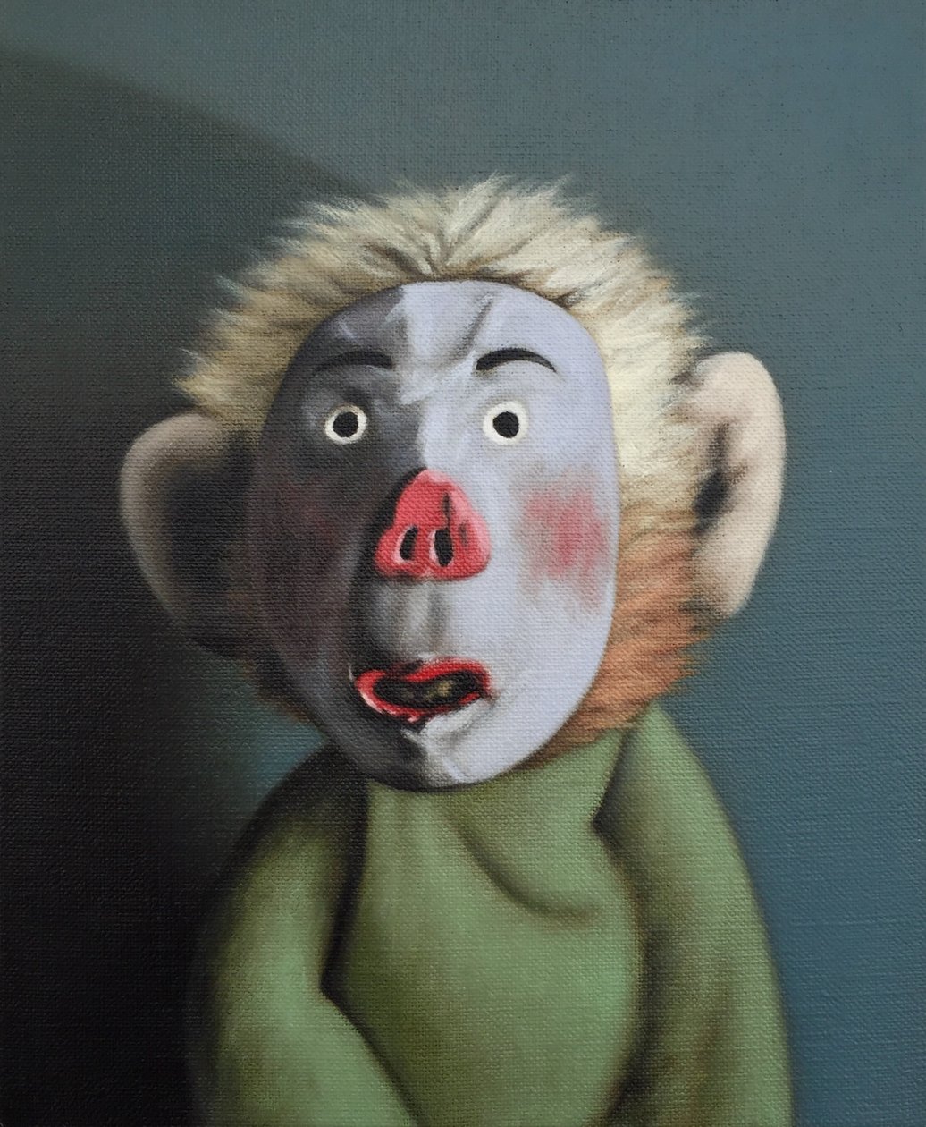 Monkey in Pig Mask, 2005 av Peter Jones