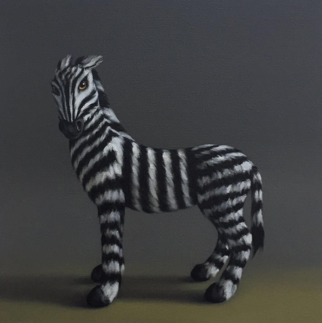 Zebra - After Stubbs, 2018 av Peter Jones