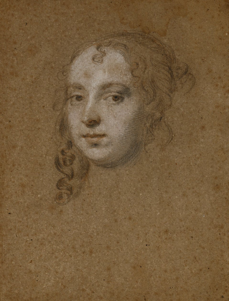 Portrett hode av en dame, av Peter Lely