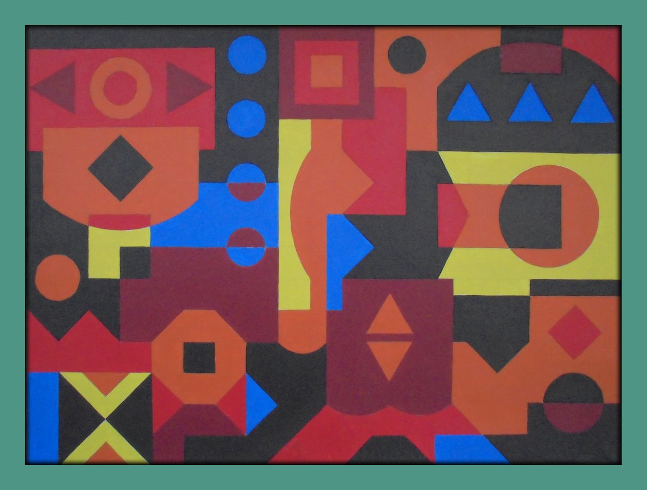 NATIVE AMERICAN, 2017, AKRYL PÅ PAPIR av Peter McClure