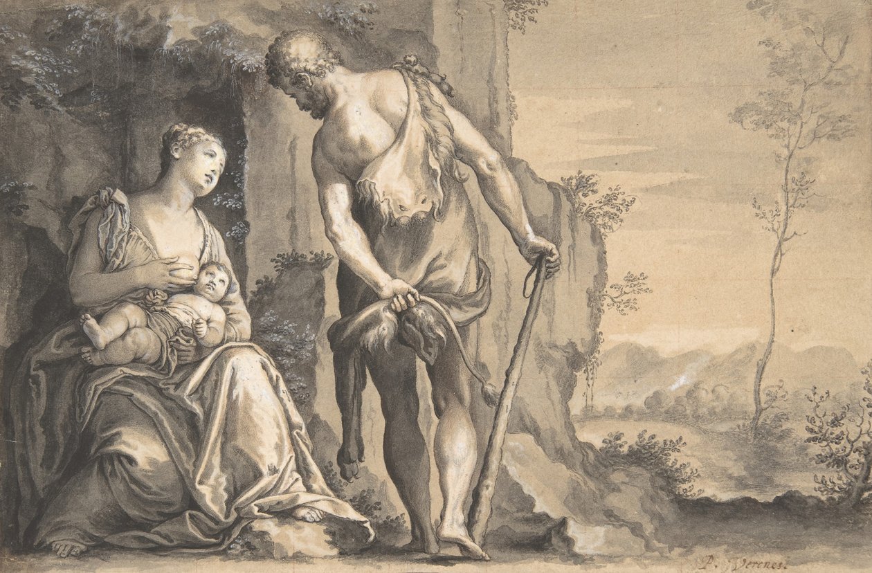 Familien til Kain, ca. 1638-47. av Peter Oliver