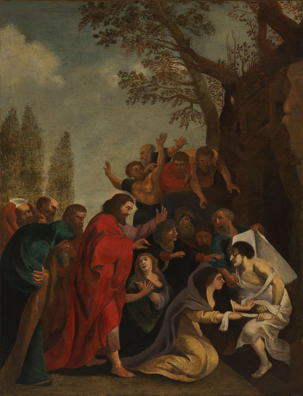 Oppreisningen av Lasarus av Peter Paul Rubens (after)