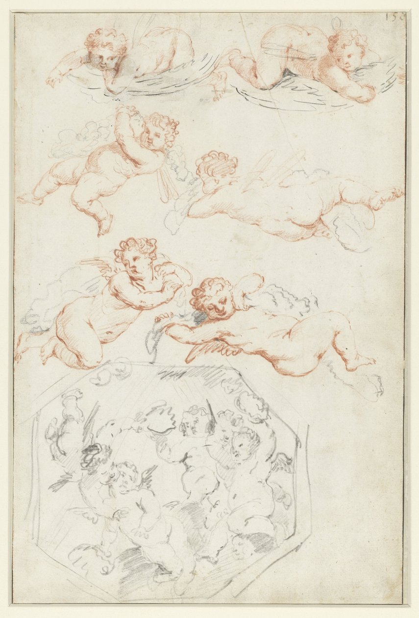 Studier av putti av Peter Paul Rubens (possibly)