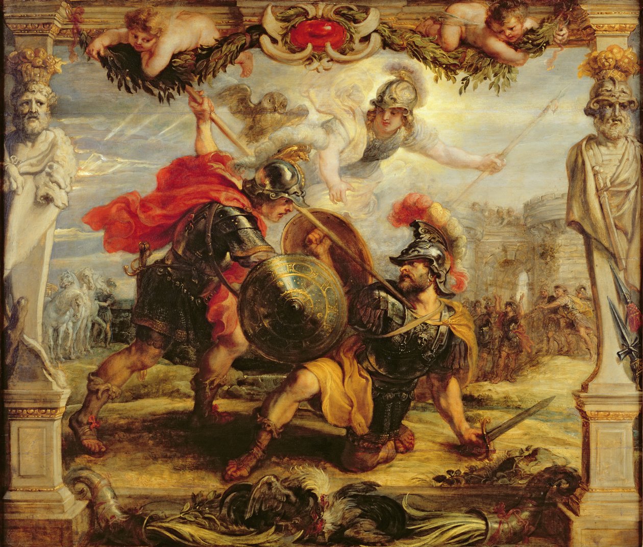 Akilles beseiret Hector, 1630-32 av Peter Paul Rubens