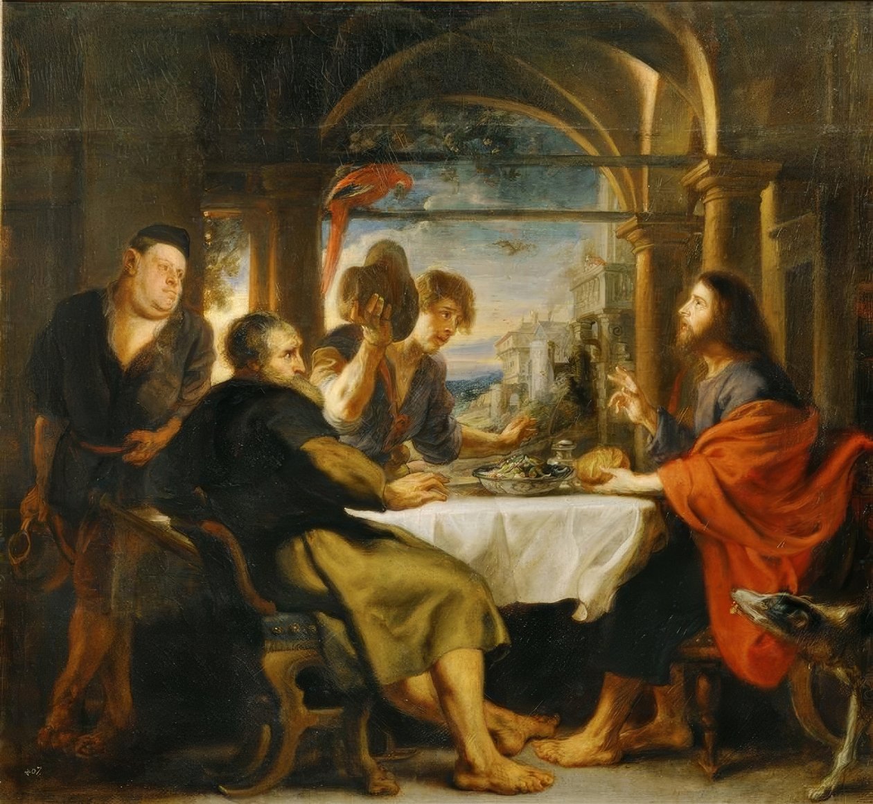 Kristus i Emmaus av Peter Paul Rubens