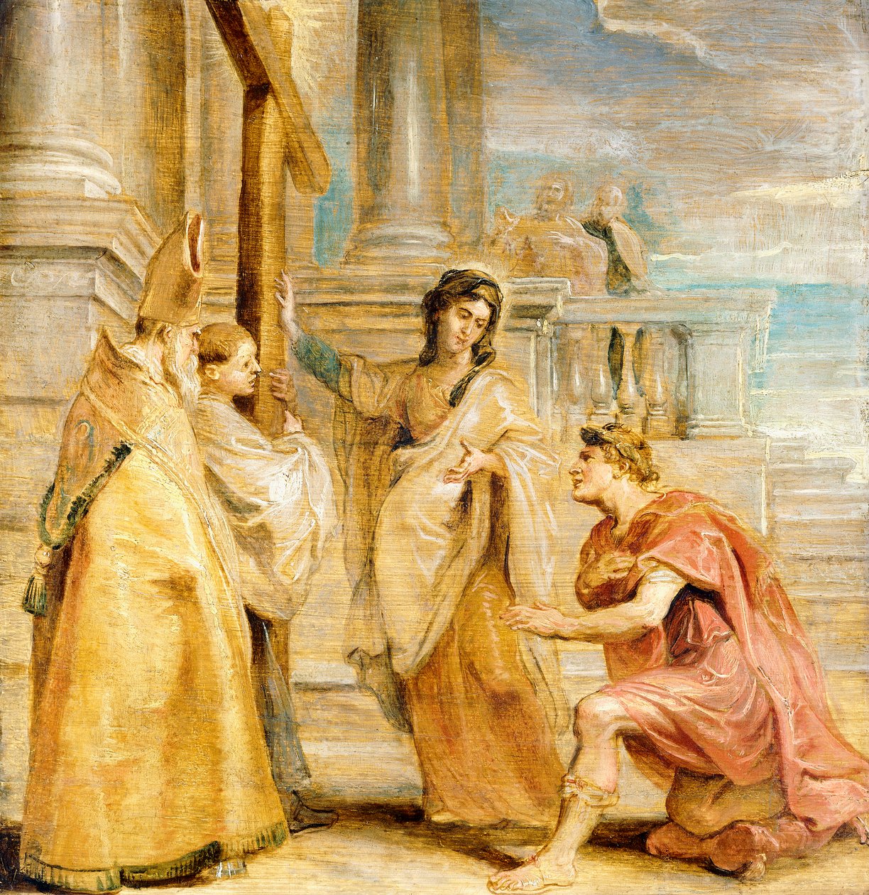 Konstantin tilber det sanne kors, av Peter Paul Rubens