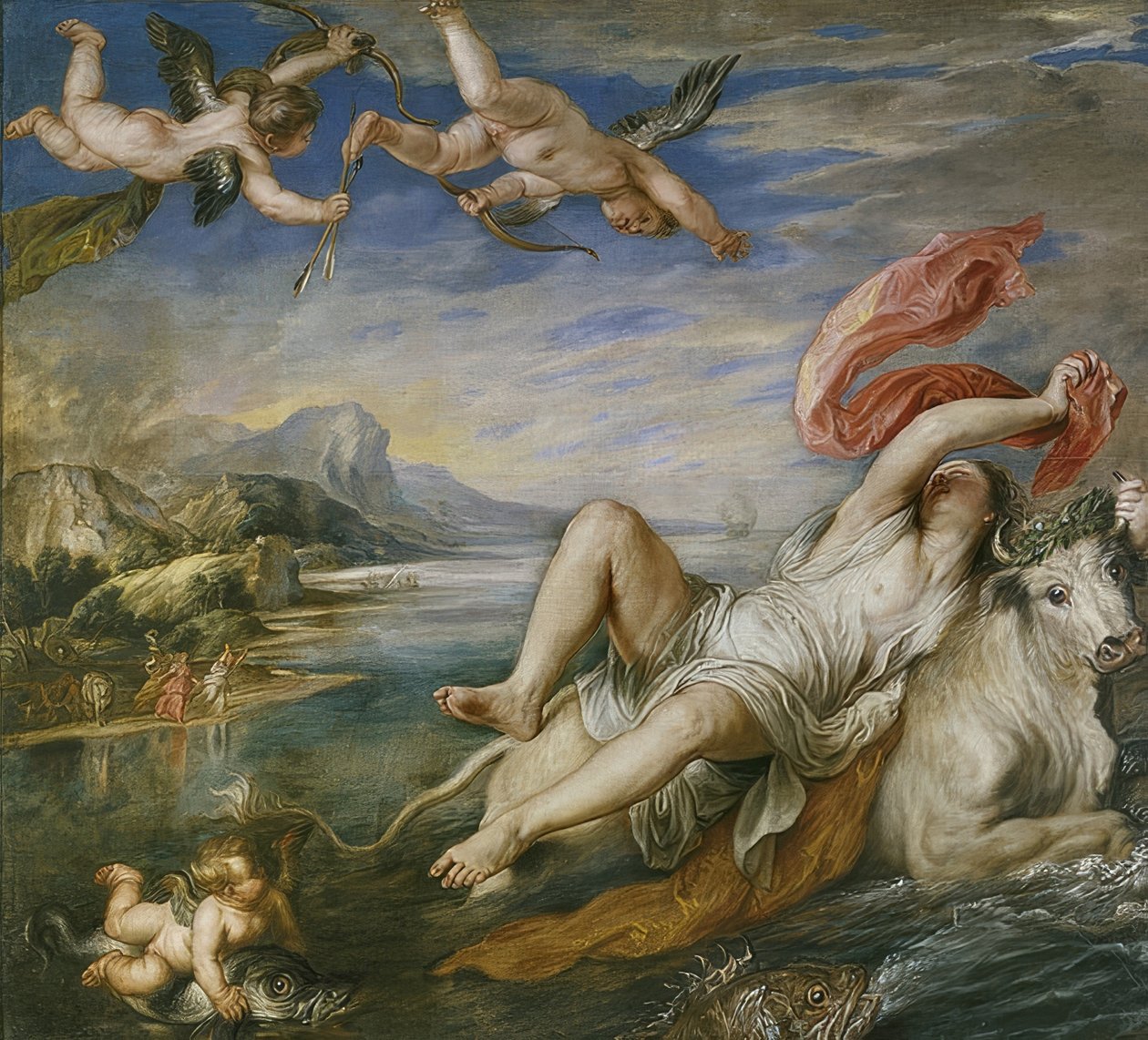 Ranet av Europa. 1628-29 av Peter Paul Rubens