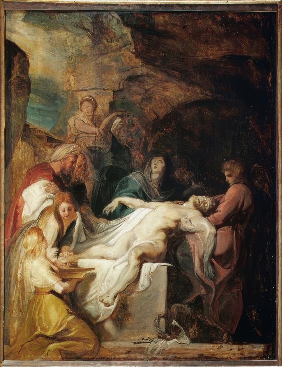 Grablegung Christi av Peter Paul Rubens