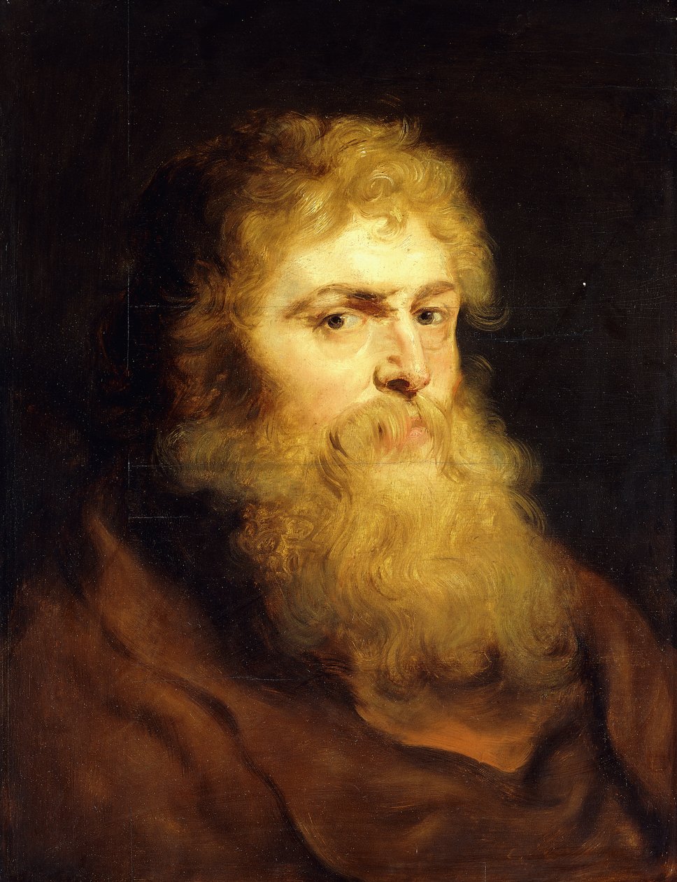 Hodet til en skjegget mann, av Peter Paul Rubens