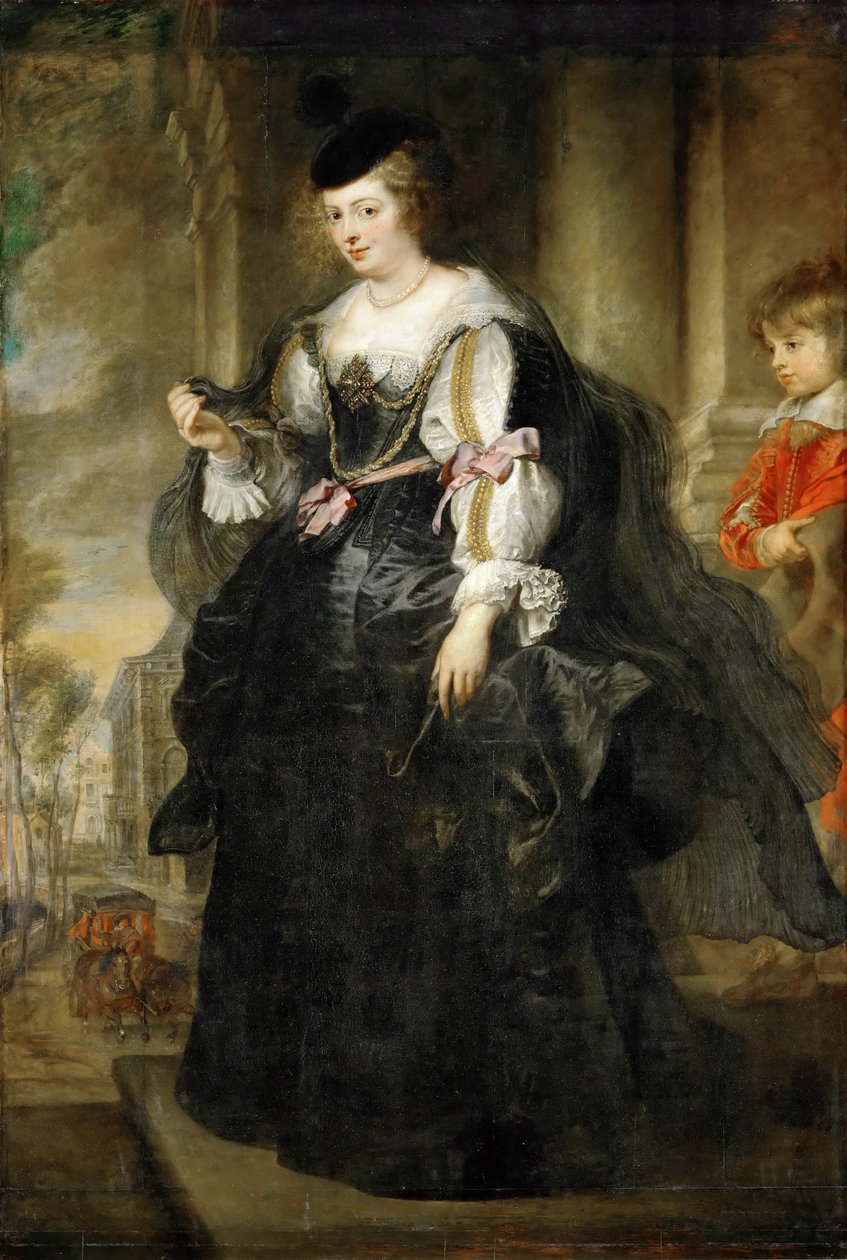 Hélène Fourment med vogn av Peter Paul Rubens