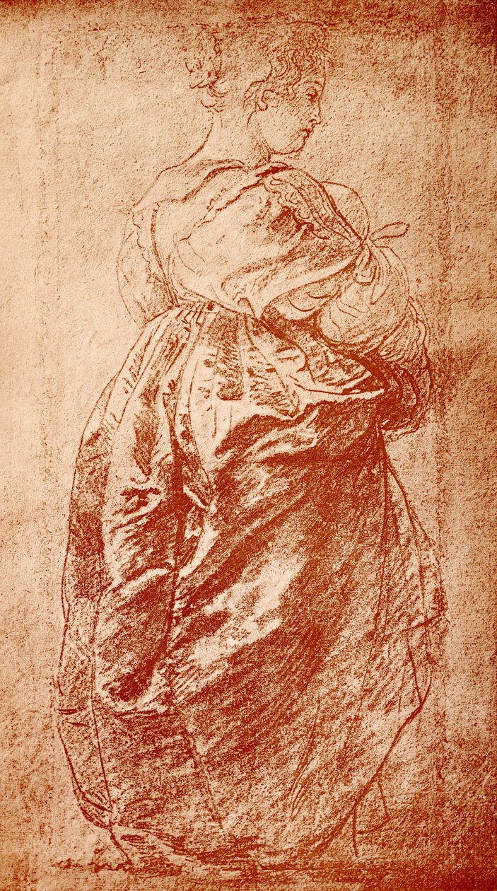 Kjolestudie til en dame av Peter Paul Rubens