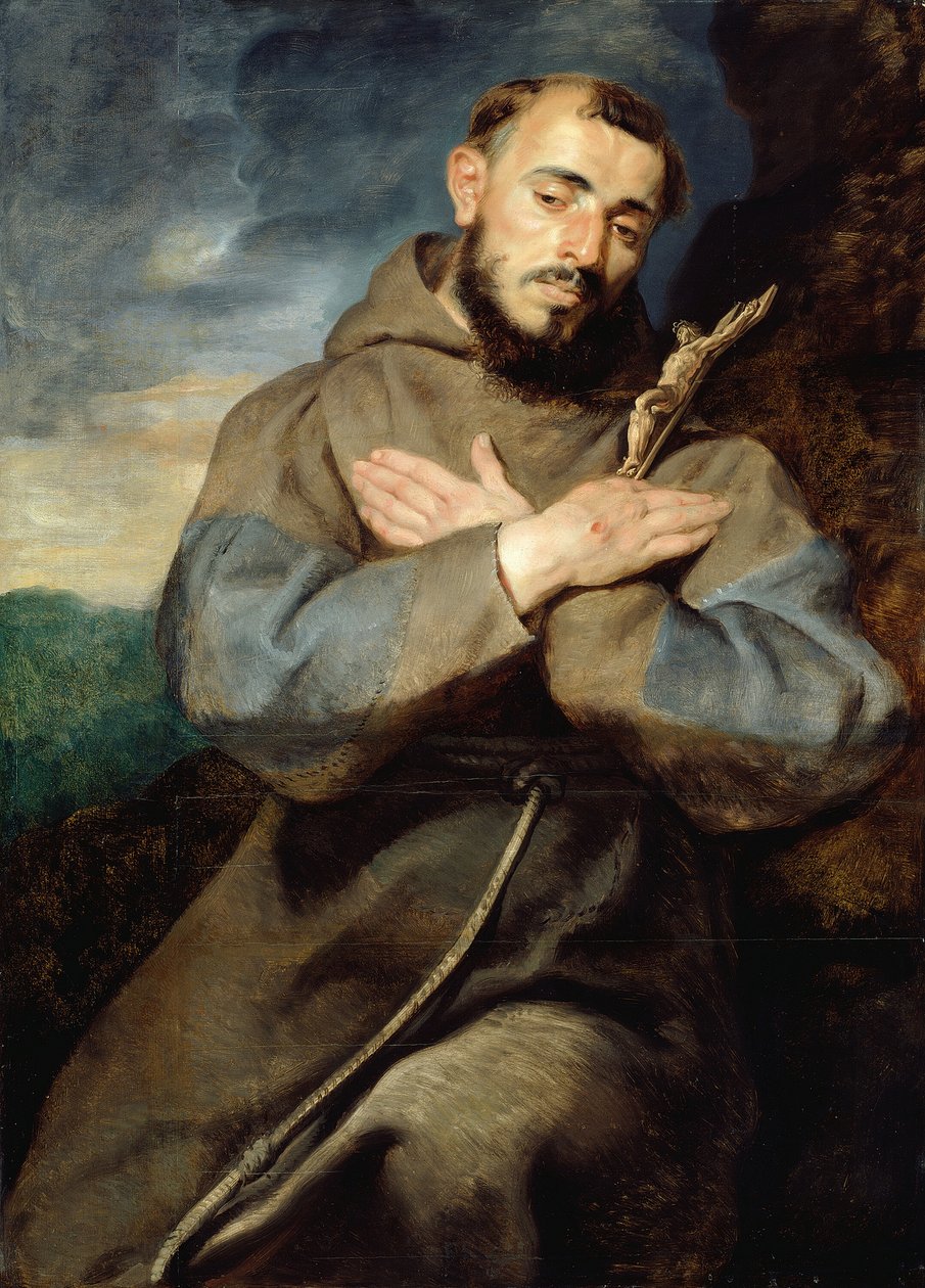Saint Francis, ca. 1615. av Peter Paul Rubens