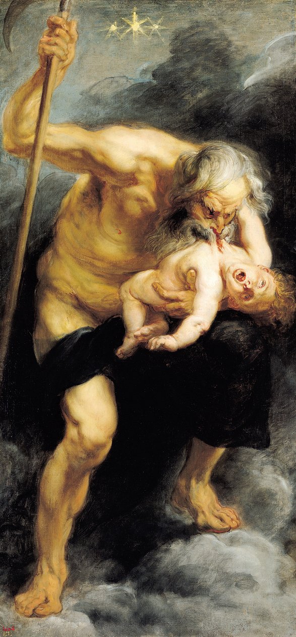 Saturn sluker sin sønn av Peter Paul Rubens