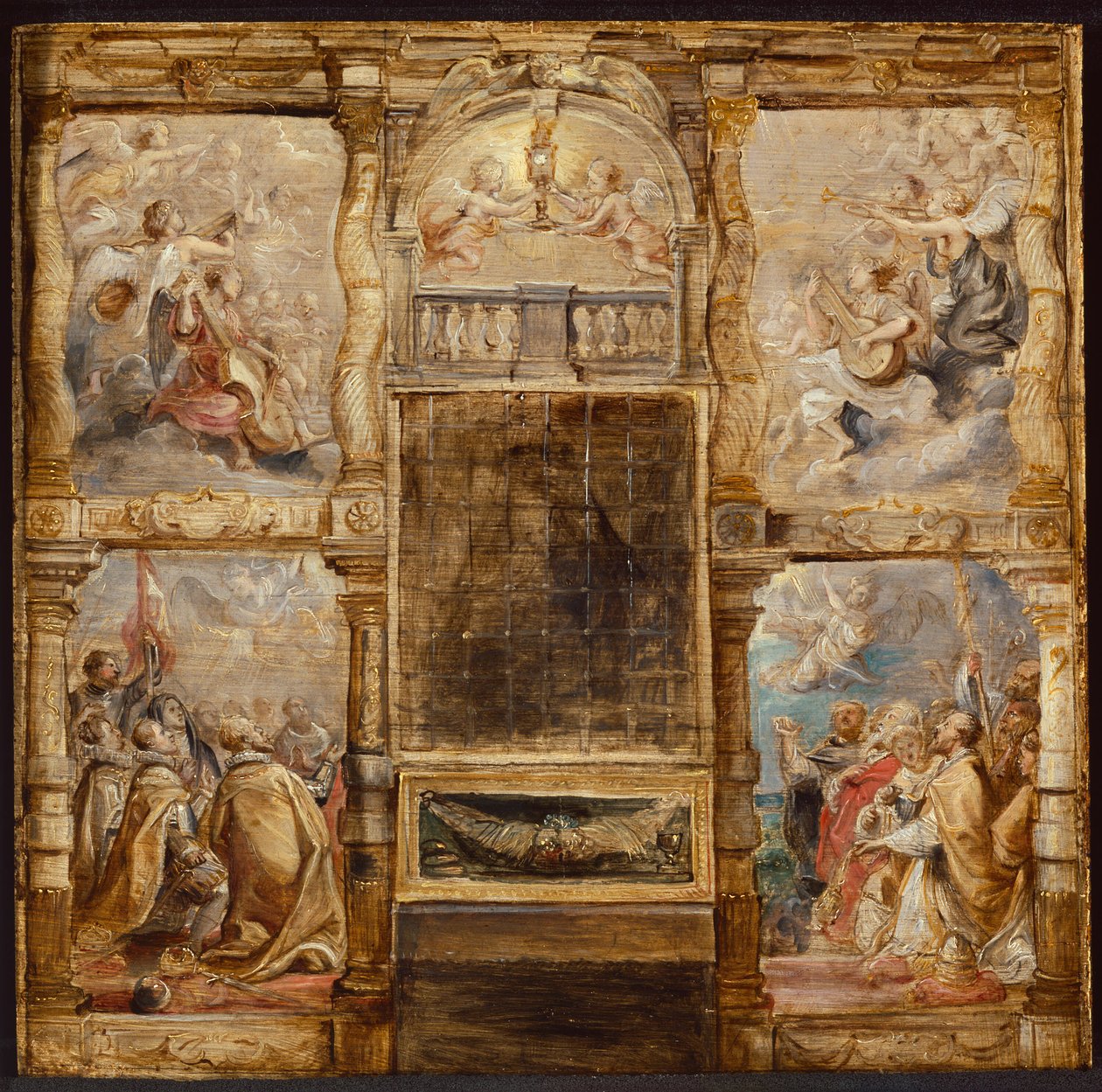 Tilbedelsen av eukaristien av Peter Paul Rubens