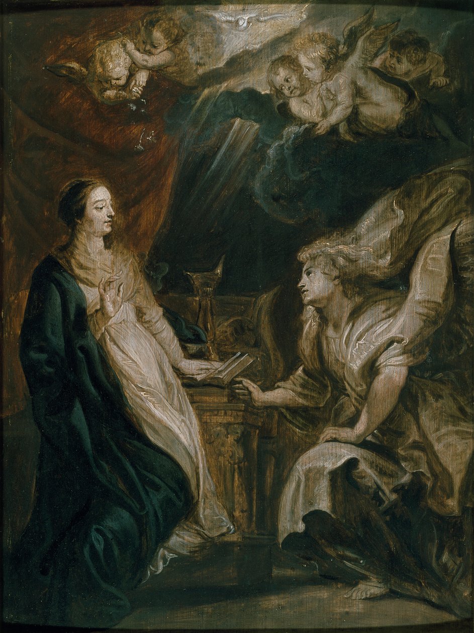 Bebudelsen, c1609 av Peter Paul Rubens