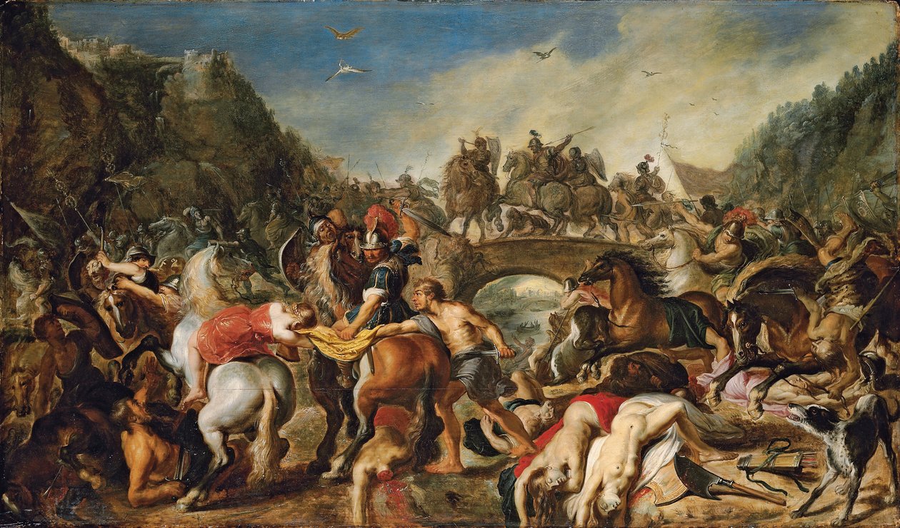 Slaget om amasonene av Peter Paul Rubens