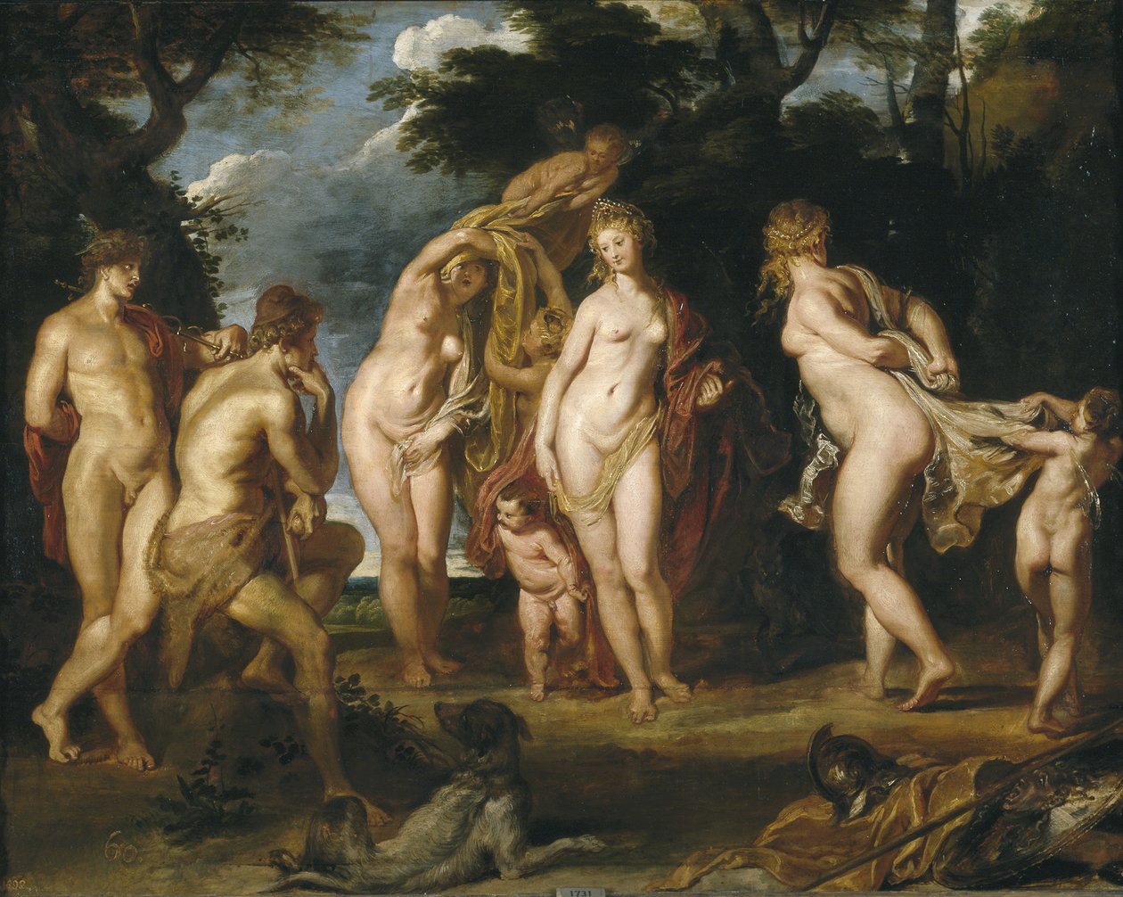 The Judgment of Paris, ca 1606 av Peter Paul Rubens