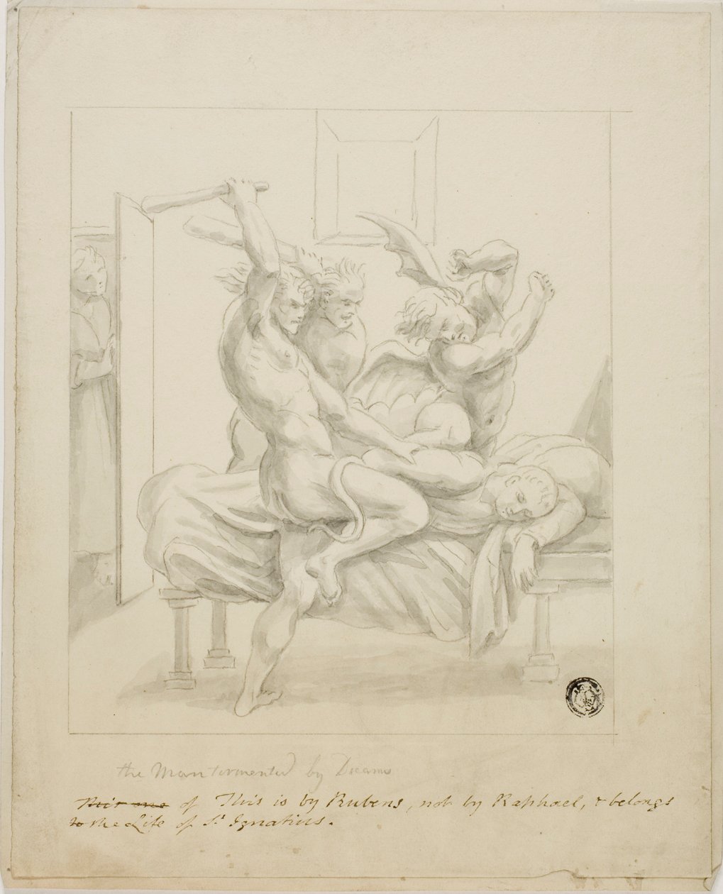 Mannen plaget av drømmer av Peter Paul Rubens