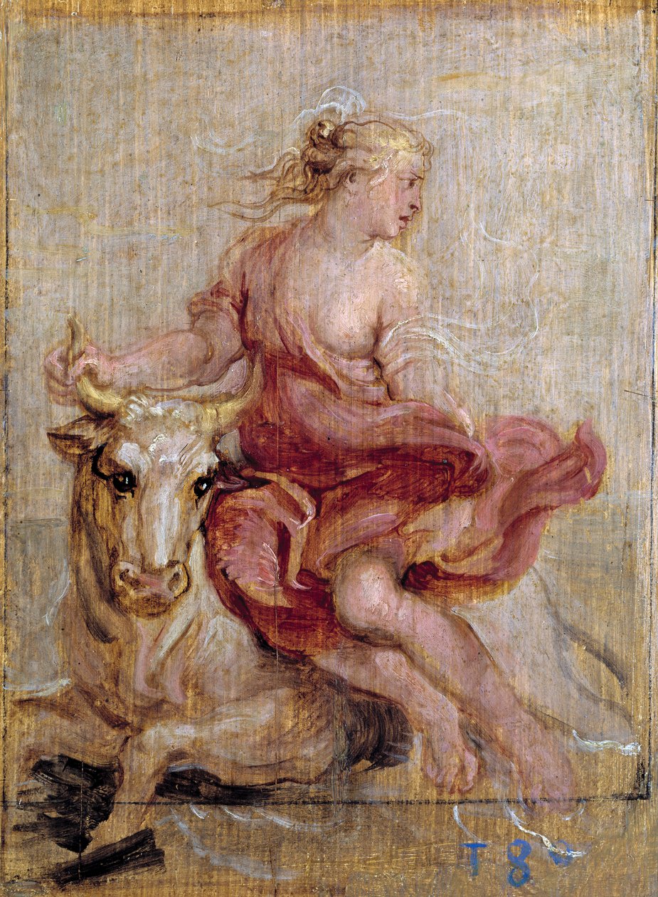 Europas voldtekt, 1636-7 av Peter Paul Rubens