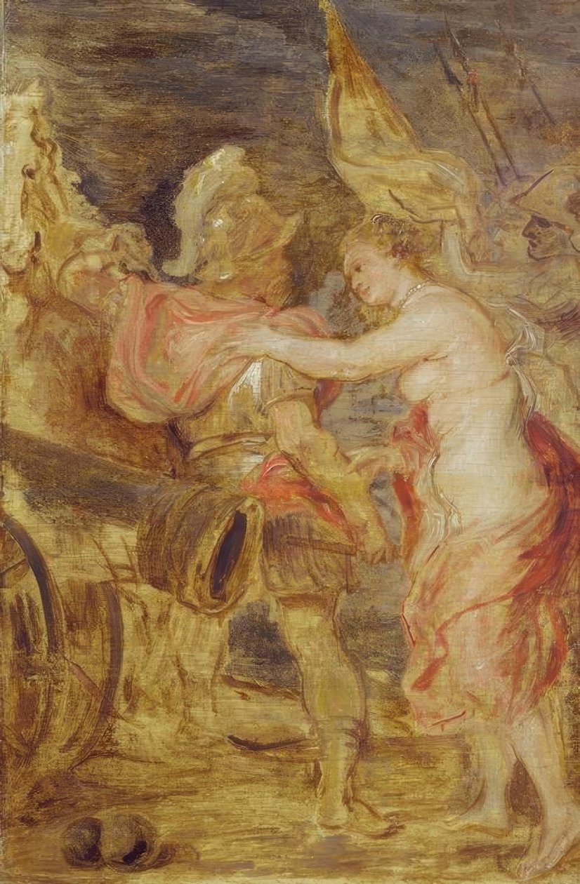 Venus følger Mars til krig av Peter Paul Rubens