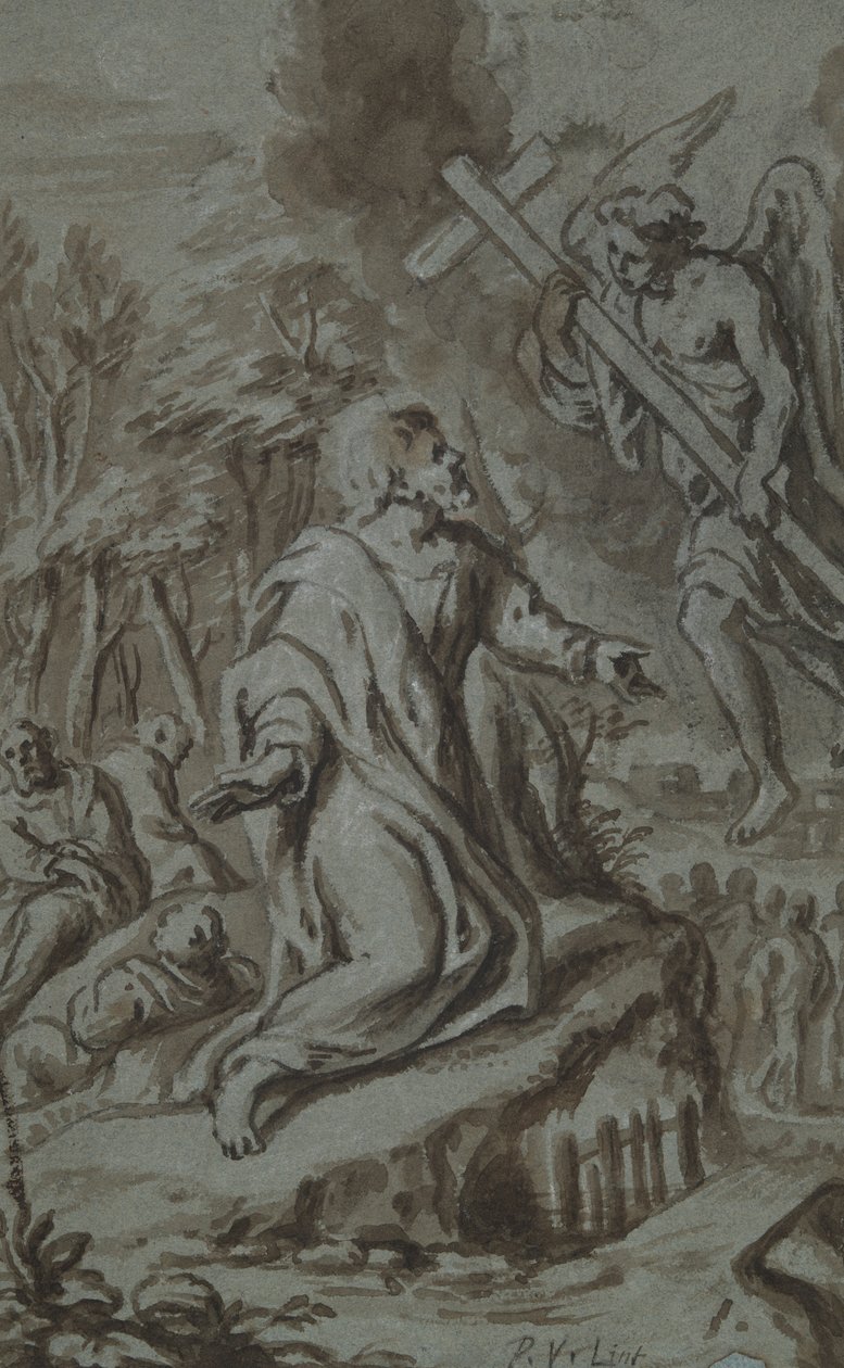 Kristus i Getsemane av Peter van Lint