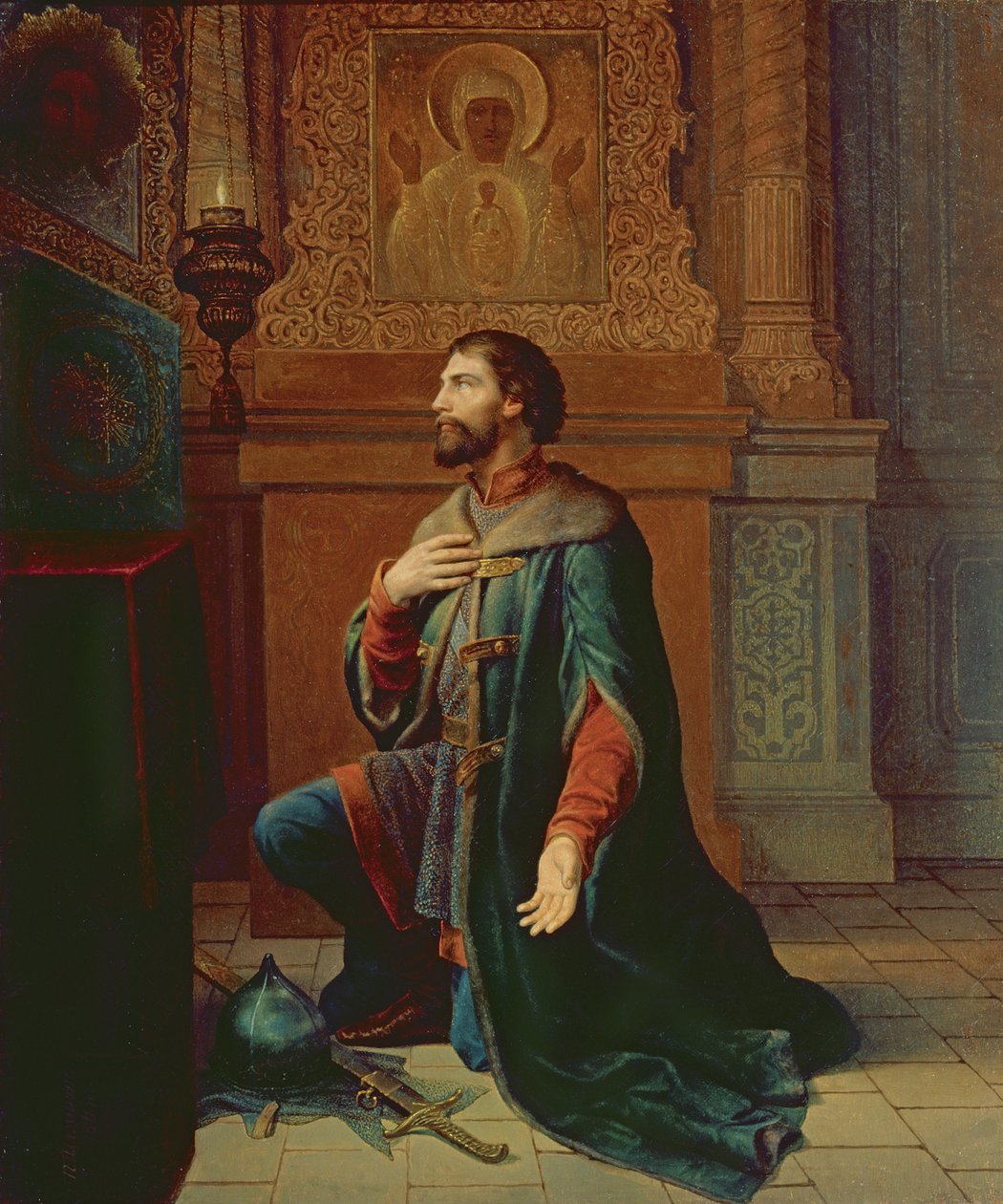 En Boyar før kampanjen, 1871 av Petr Mikhailovich Shamshin