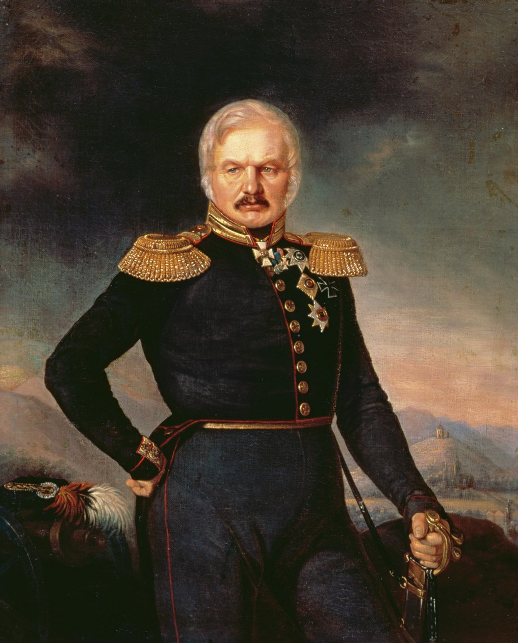 Portrett av general Alexei Ermolov (1816-27), ca. 1843 av Petr Zakharovich Zakharov Chechenets