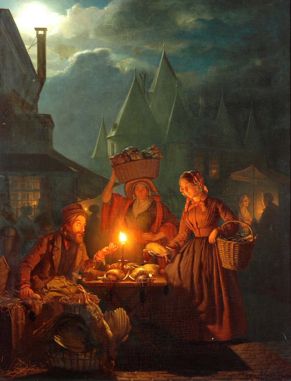 Jødemarkedet, 1852 av Petrus van Schendel