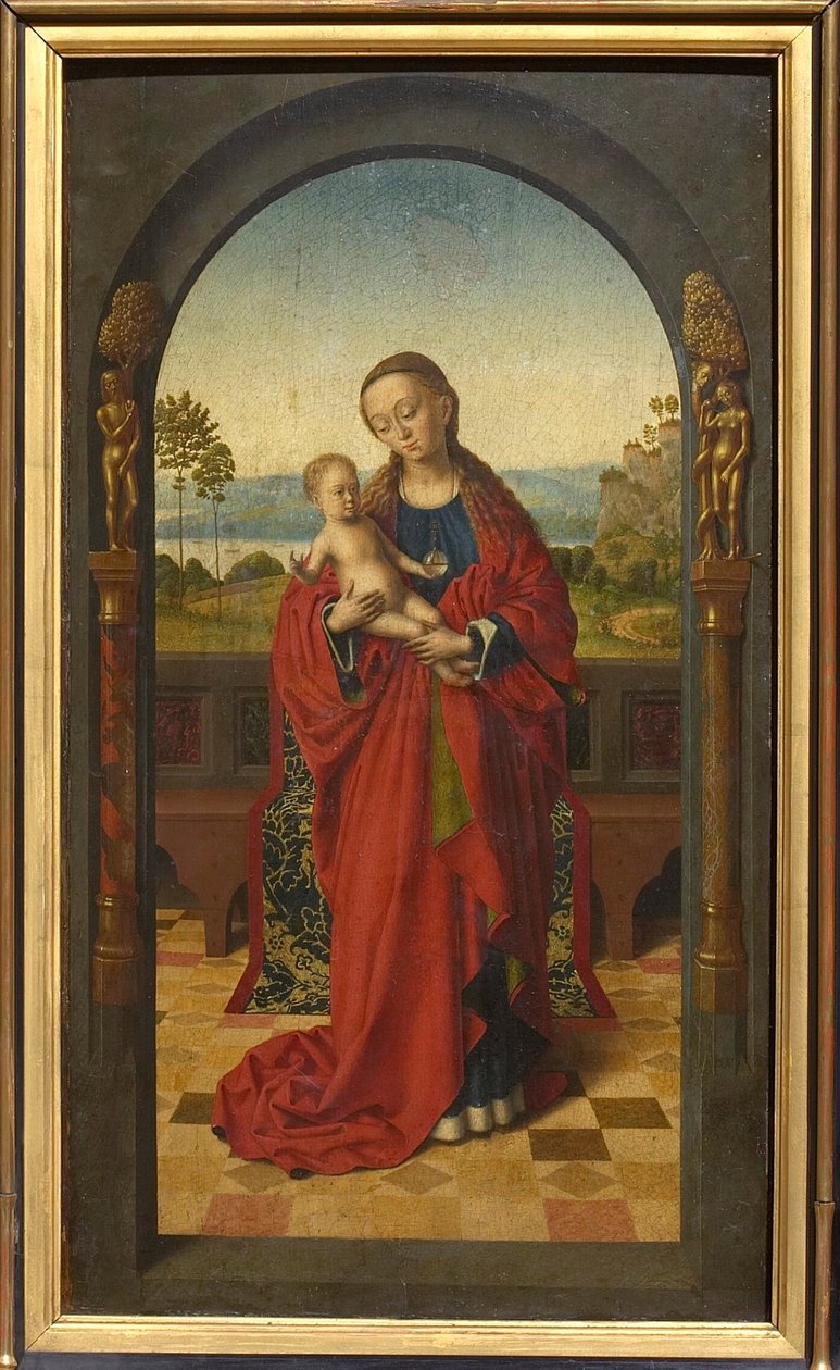 Jomfru og barn, ca. 1450. av Petrus Christus