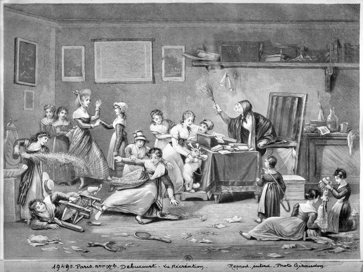 Pausetid (akvatint) av Philibert Louis Debucourt