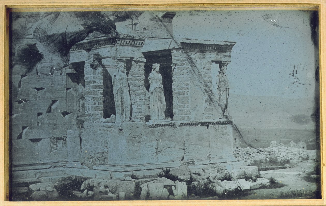 Erechtheion, Akropolis, Athen, 1842 av Philibert Joseph Girault de Prangey