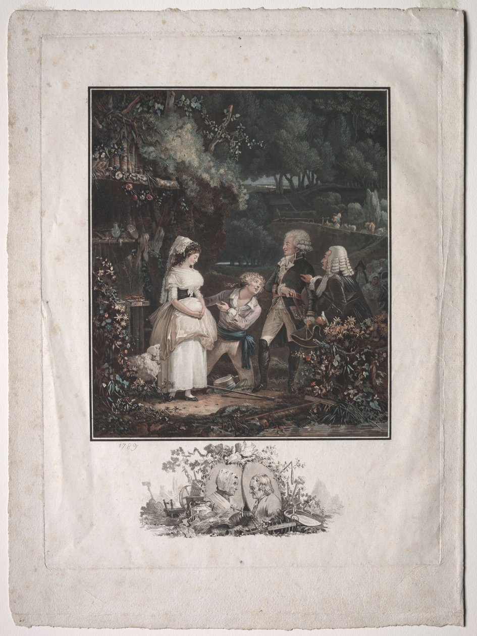 Annette og Lubin, 1789. av Philibert Louis Debucourt