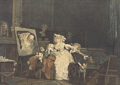 De to kyssene av Philibert Louis Debucourt