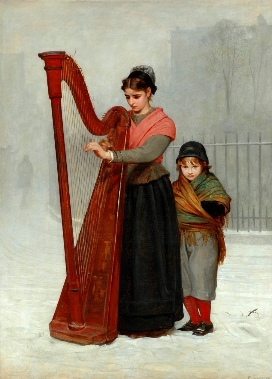 De foreldreløse, 1870 av Philip Hermogenes Calderon
